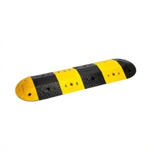 250*400*70mm Black Yellow Rubber Speed Bump
